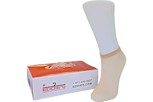 EHU - Disposable Foot Socks – One Size Fits All Try-On Polyester Sockettes, Single Use Slip Socks for Shoe Stores –Box of 144