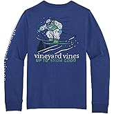 vineyard vines Boys' Yeti Up to Snow Good Long-Sleeve Pocket Tee