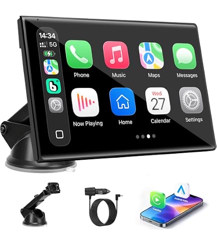 Amazon.com: 7 inch Carplay Screen for Car - Supports Wireless