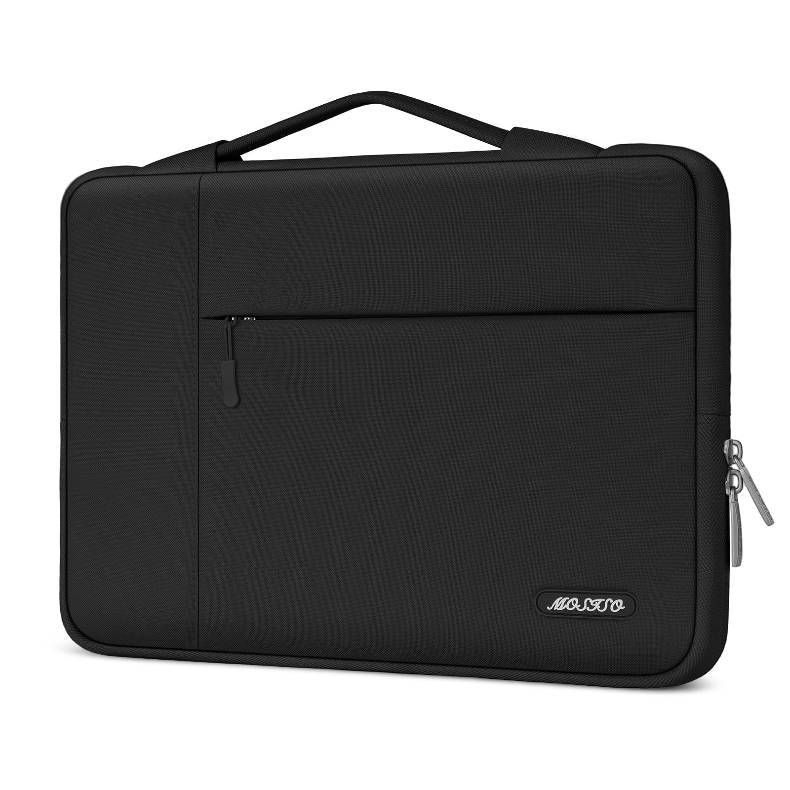 MOSISO Laptop Case 13.3 inch, 13-14 inch Laptop Sleeve with Handle Compatible with MacBook Air/Pro 13 / Pro 14, HP Dell ASUS Lenovo Notebook, Polyester Multifunctional Computer Bag, Black โ image 1