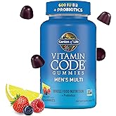 Men’s Multivitamin Gummy: Vitamins C, D, E, B & Zinc for Energy, Stamina & Stress, Probiotics for Digestive & Immune Health, Vitamin Code, Non-GMO, Gluten-Free, 90 Lemon Berry Gummies, 30 Day Count