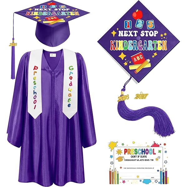 Stoles For Graduation 2025 Preschool & Kindergarten Graduation Cap & Gown Set Preschool Graduation Cap And Gown Stoles For Graduation 2025 Preschool & Kindergarten Graduation Cap & Gown Set Preschool Graduation Cap And Gown
