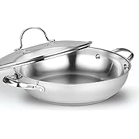 Cooks Standard 12-Inch/30cm Classic Stainless Steel Everyday Chef's Stir Fry Pan