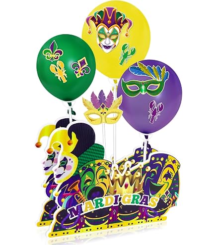 Fun Express - Mardi Gras Fan Burst For Mardi Gras - Party Decor