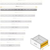 Emuca Ball Bearing Drawer Slides Partial Extension 17mm 374mm Set of 5 view 4