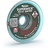 MG Chemicals 425-LF Desoldering Braid #3 Fine Braid Super Wick for Lead Free Solder, 0.075" Width x 5' Length