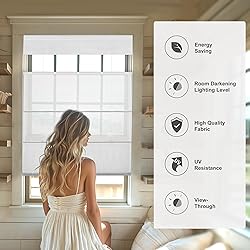 MoDanCeQ Blackout Light Filtering Cordless Top Down