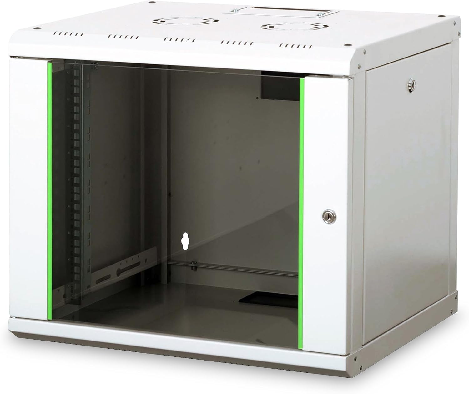 DIGITUS RAL7035 48,3cm (19 Zoll) Wandschrank f1/4r IT and telecommunication applications ohne Boden grau, 450 mm depth, grey, 9 U