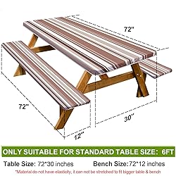 Picnic Table Cover with Bench Covers Camping