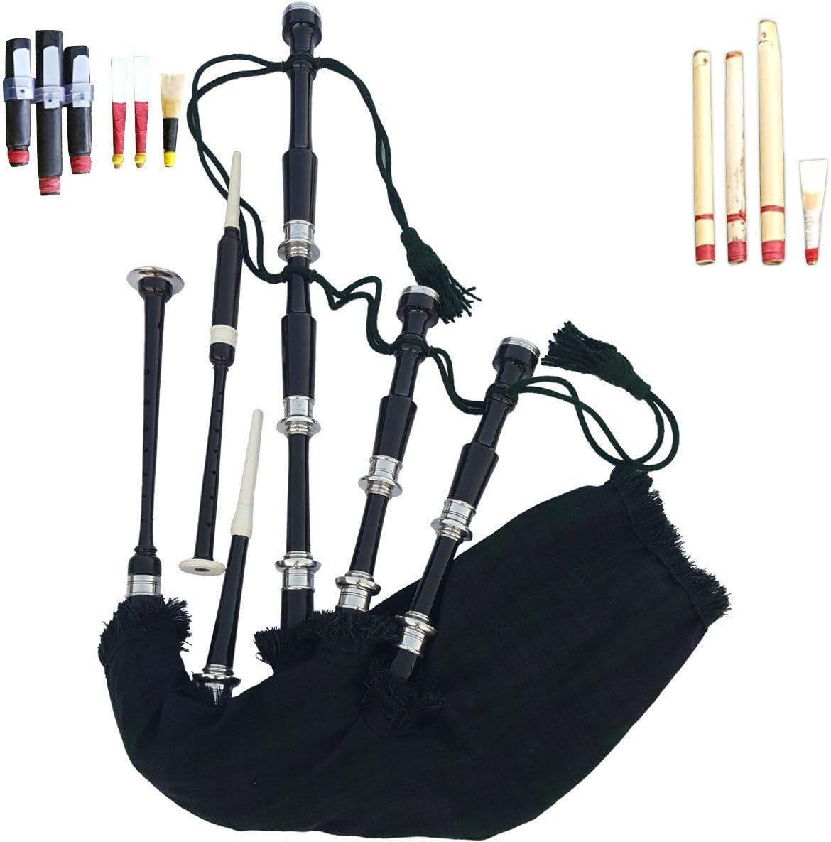 Scottish Great Highland Bagpipe Full Set Ready to Play Free Bagpipe