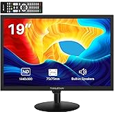 Thinlerain 19 inch Computer Monitor 1440x900 PC Monitor with HDMI VGA AV BNC USB Ports, 60Hz, 5Ms, VESA, Display Build-in Speakers for Office Home
