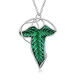 HELORET Elven Leaf Pendant Legolas Necklace for
