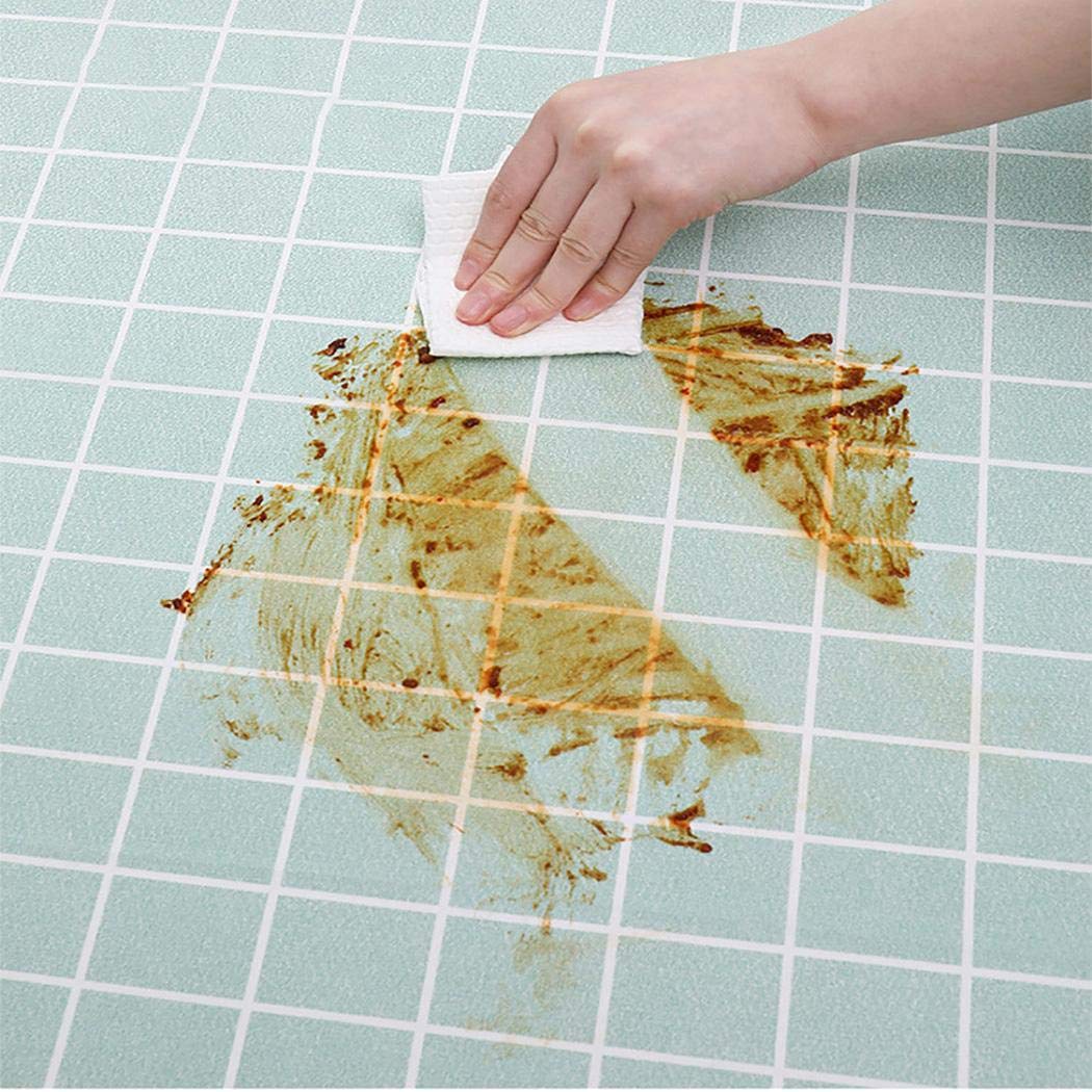 evelove Washable Rectangular Plaid Tablecloth Home Table Topper Decoration Tablecloths