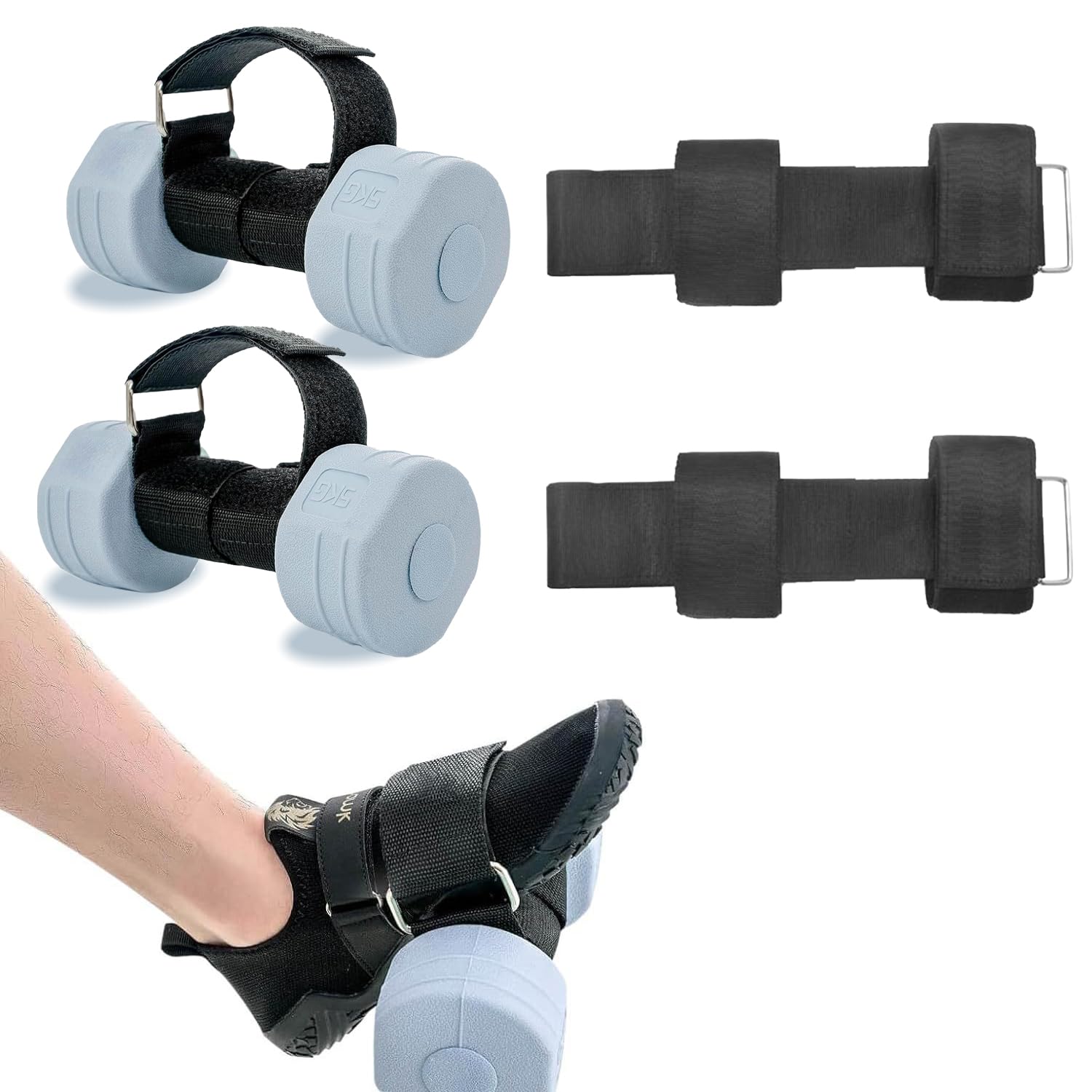 Feet Weight Lifting,Adjustable Dumbbell Foot Attachment For Hip Flexor Raises,Leg Lift Exercise Equipment Dumbbell Ankle Strap,Leg Exercise Weights