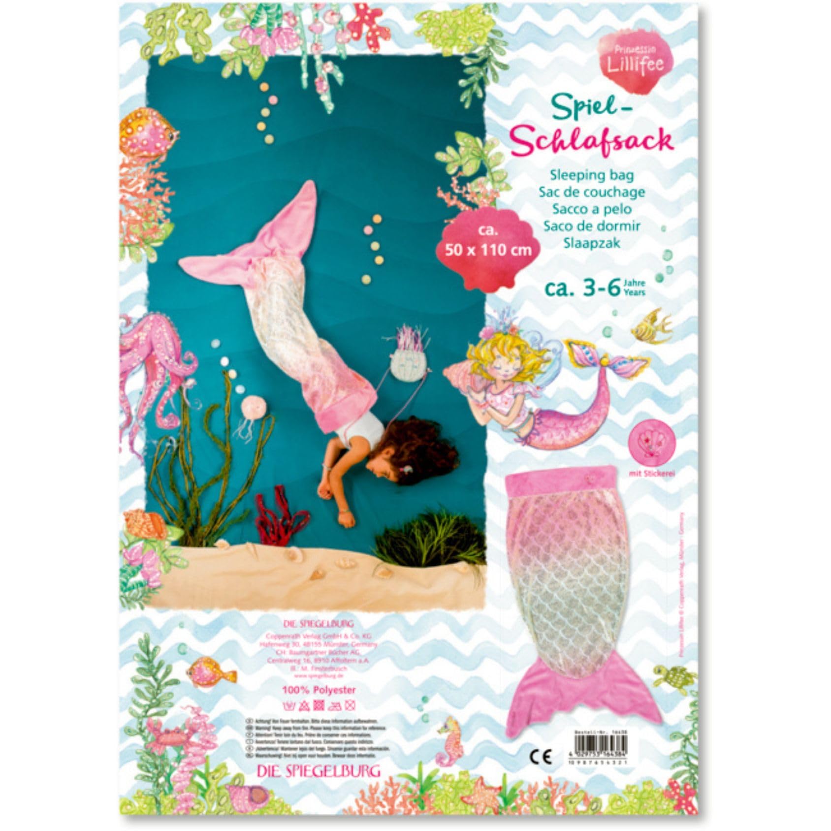 Coppenrath Verlag 16438 Spiel-Schlafsack Kleine Meerjungfrau Prinz. Lill
