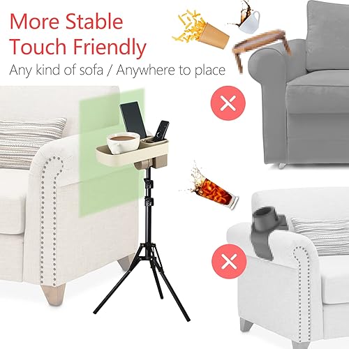 Couch Cup Holder Sofa Drink Holder with Remote Control Organizer