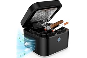 VANSU Multifuntional Smokless Ashtray,HEPA Filter Smoke Removing Ashtray,USB Chargeable Smokeless Ashtray Indoor,Outdoor,Home,Office,Car