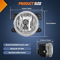Nilight Fog Lights Assembly Compatible with 2007