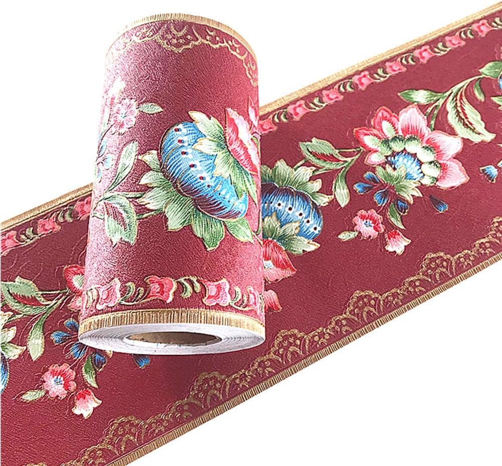 Yija Lantern Flower SelfAdhesive Wallpaper Border PVC Wall Covering