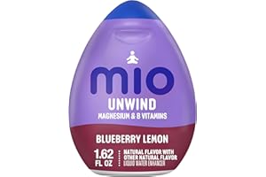 mio Unwind Blueberry Lemon Liquid Water Enhancer with Magnesium & B Vitamins, 1.62 fl oz Bottle