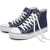 hash bubbie High Top Sneakers for Women Classic High Tops Canvas Shoes Lace up Women's Fashion Sneaker
