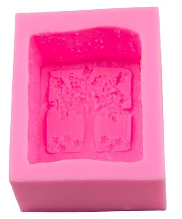 Seifenform im Baumdesign, Herstellung von 3D- Seife, Kerze, Funzel, Gips-Form, Seifenform, Selbermachen, Candle, Soap, Docht,