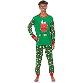 INTIMO Peanuts Snoopy Pajamas Wake Me When It's Christmas Adult Tight Fit Sleep Set