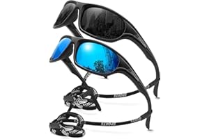 AWGSEE Polarized Sports Sunglasses for Men,TR90 Unbreakable Frame Sunglasses for Fishing Driving Cycling UV400 Protection
