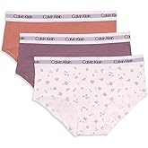 Calvin Klein Kids Girls' Modern Cotton Hipster Underwear 3-Pack