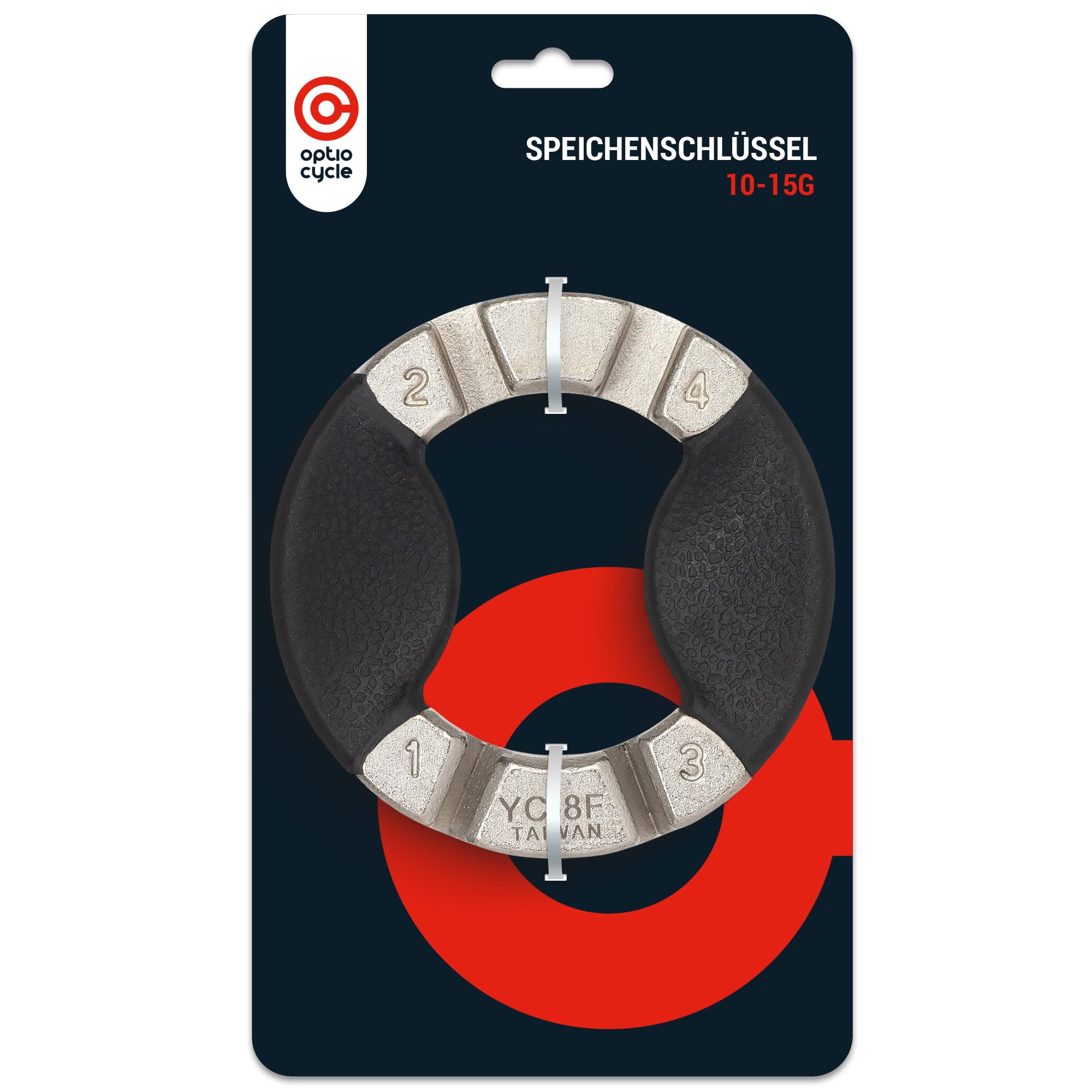 Optio Cycle Spoke Key for Bike - Spoke Wrench | Bike Spoke Tool | Wheel Truing Tool | Bike Spoke Key