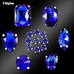 156 Pieces Sew on Rhinestones Claw Flatback Crystal