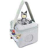 Carrying Case for Audio Player, compatible with Toniebox and Figures, Bag compatible with Tonies Characters and Box, Grey