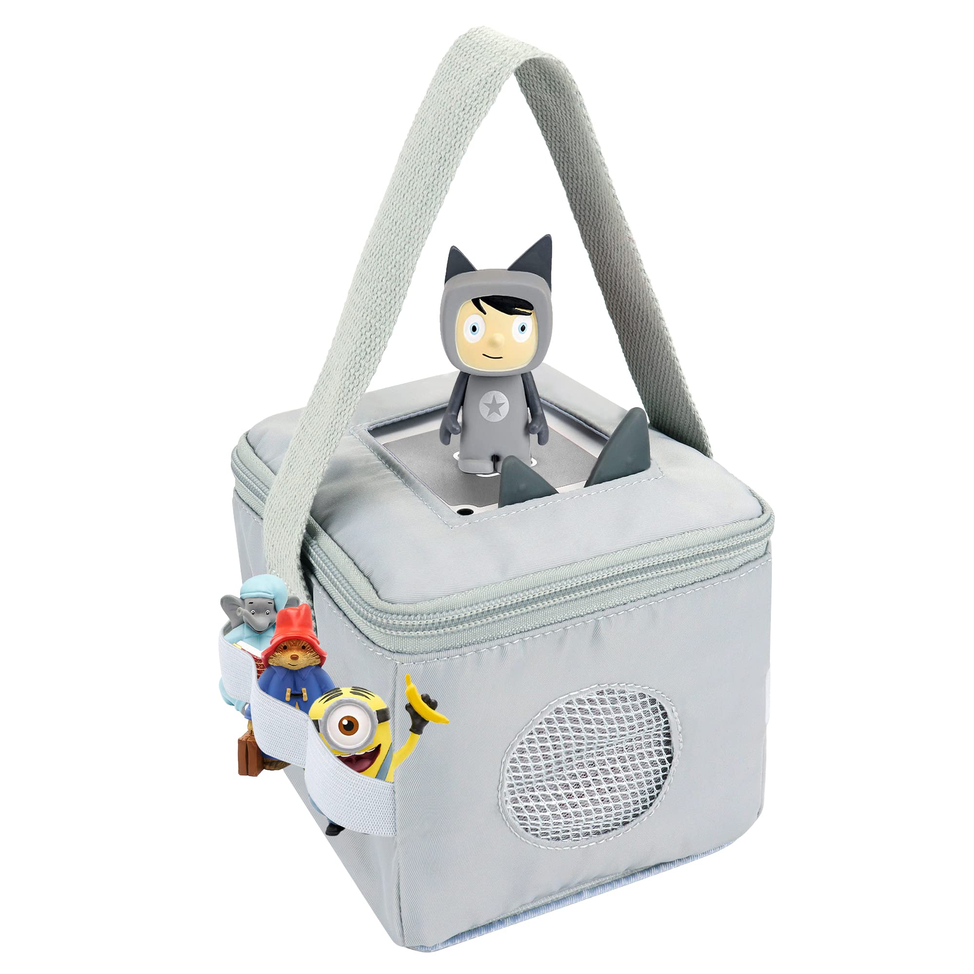 Storage Carry Bag for Toniebox, Character Figures and Charger, with Portable Handle (Grey) — image 1