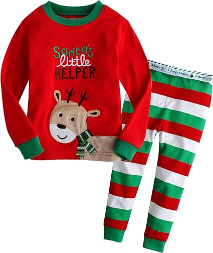 Amazon Vaenait Baby 子供 キッズ パジャマ ルームウェア 12か月 9歳 綿100 上下セット Little Rudolph Xl ソックス 通販