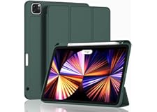 ZryXal New iPad Pro 11 Inch Case 2022(4th Gen)/2021(3rd Gen)/2020(2nd Gen) with Pencil Holder,Smart iPad Case [Support Touch 