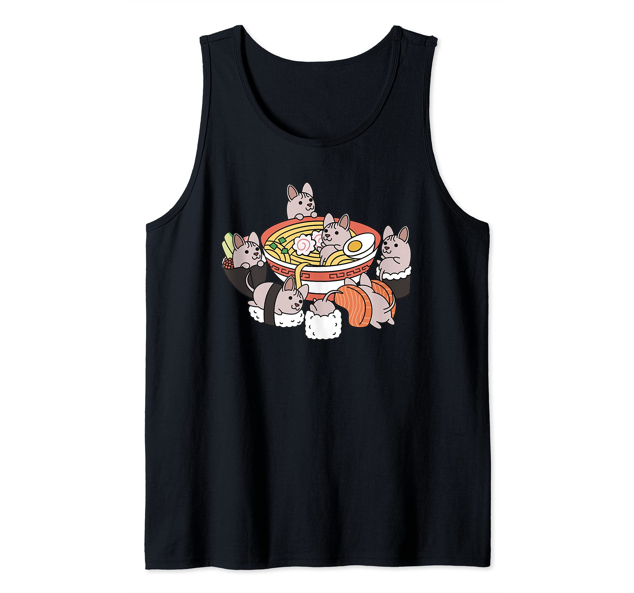 Ramen Sushi Sphynx Cat Pet Tank Top