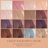 Beetles Gel Polish Bare Collection 16 Colours Nude Pink Brown Glitter 15ml view 3
