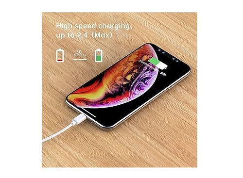 1Pack Apple Original Charger [Apple MFi Certified] Lightning to USB Cable  Compatible iPhone Xs Max/Xr/Xs/X/8/7