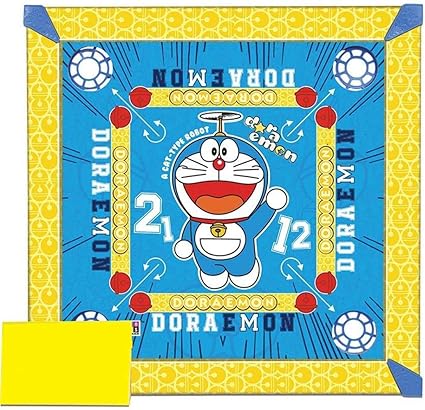 Sajani Carrom Board with Ludo 2 in 1 Game (20x20 Inches) (Blue)