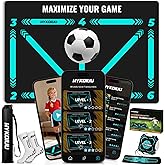 Soccer Training Mat With Instructional Video Improve Strength,Agility And Coordination Soccer Training Equipment For Footwork And Ball Mastery Non-Slip Silent Equipment For All Ages Football Footwork Mat