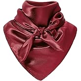 American Trends Wild Rag Cowboy Scarf for Men 35 Inch Western Head Scarf Silk Feeling Cowboy Scarves Neck Bandana