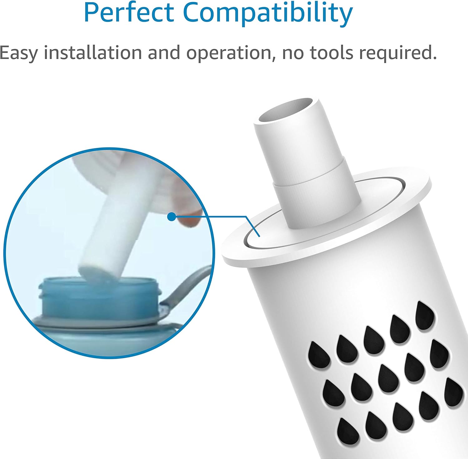 AQUACREST BB02 Bottle Water Filter, Compatible with Brita Soft Squeeze Bottle Filter (Pack of 2): Kitchen & Dining