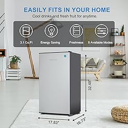 Frestec 3.1 CU' Mini Refrigerator, Compact