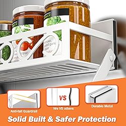 Bunoxea Spice Rack Magnetic for Refrigerator, 3