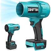 Dinftin Brushless Cordless Leaf Blower Compatible for Makita 18V Battery(Tool Only), 125MPH 430CFM Variable Speed Turbo Blower, Lightweight Handheld Blower for Lawn, Garage, Snow, Patio