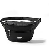 Baggallini Essential Belt Bag - 19x6" Crossbody Fanny Pack Waist Pack w/RFID & Adjustable Strap