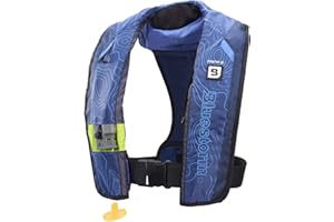 BLUESTORM Stratus 35 Inflatable Life Jacket PFD for Adults | US Coast Guard (USCG) Approved Automatic Self Inflating Life Vest Preserver with Manual Ripcord