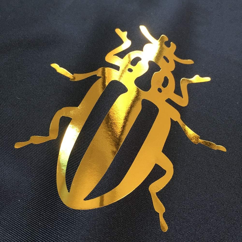 TeeArtist Gold Metallic Iron On Heat Transfer Vinyl Foil HTV for T-Shirts, 12"x10" Sheets, Easy to Cut and Weed for Silhouette Cameo, Cricut, All Craft Cutters (Pack of 5): Kitchen & Dining