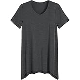 Latuza Women's Viscose Loungewear Short Sleeves Tunic T-Shirt