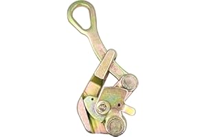 LONGADS 1T Cable Puller Grip,0.5/1/2/3T Wire Rope Pulling Clamp,Multifunctional Pulling Tightening Tool with Swing Latch (2.5-16mm/ 1/10"-4/5"),2204lbs Wire Drawing Tool Cable Clamp